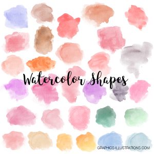 Watercolor Shapes