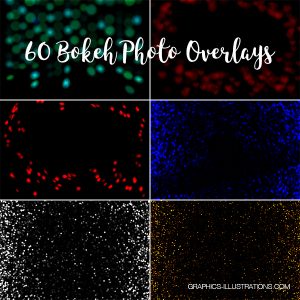 Bokeh Photo Overlays, Pack of 60