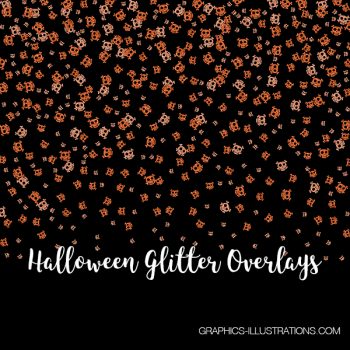 Halloween Glitter Overlays