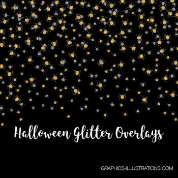 Halloween Glitter Overlays