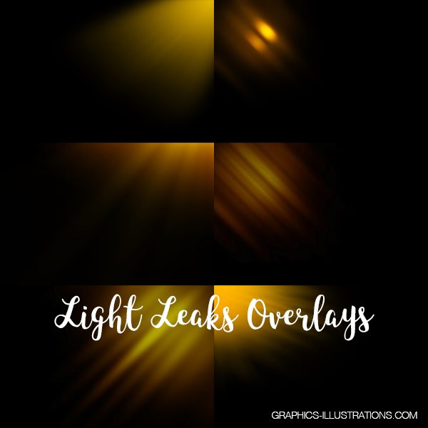 Light Leak Overlays For Photoshop Pack