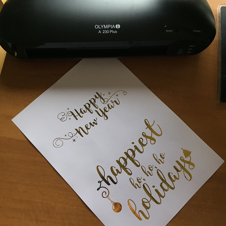 Season's Greetings Clip Art for Hot Foil Printing and Season's Greetings Gold Glitter Clip Art