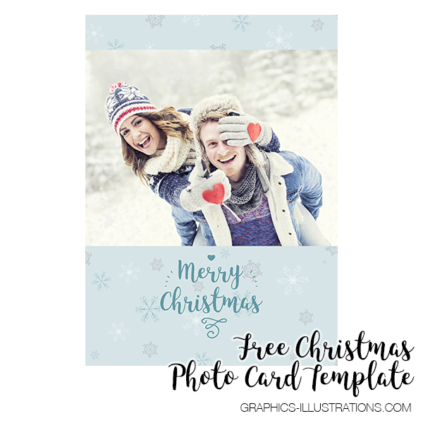 Free Christmas Photo Card Template