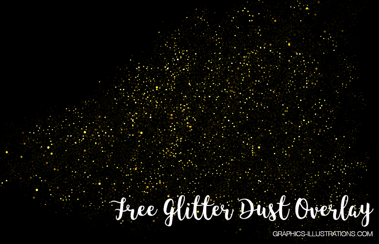 Free Download - one glitter dust overlay, 300 dpi, 5616×3744 px