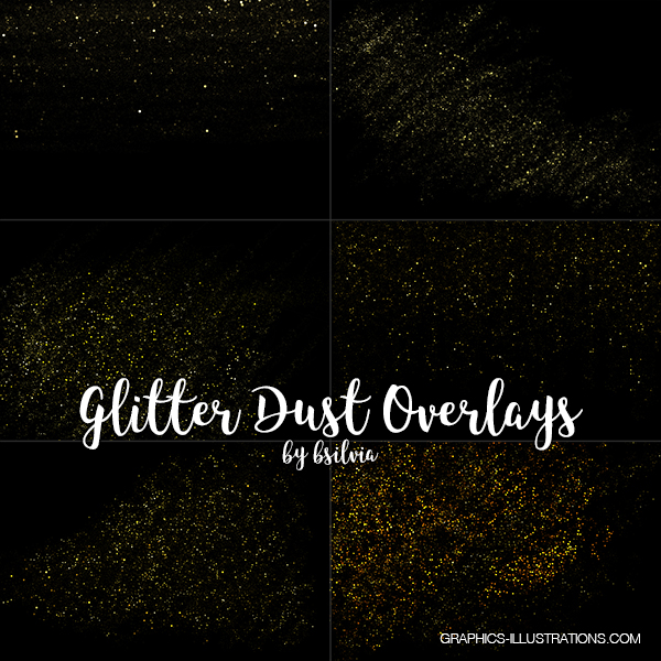 Glitter Dust Photoshop Overlays