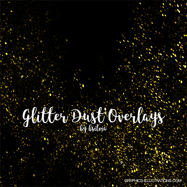 Glitter Dust Photoshop Overlays