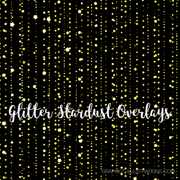 Glitter Stardust Photoshop Overlays
