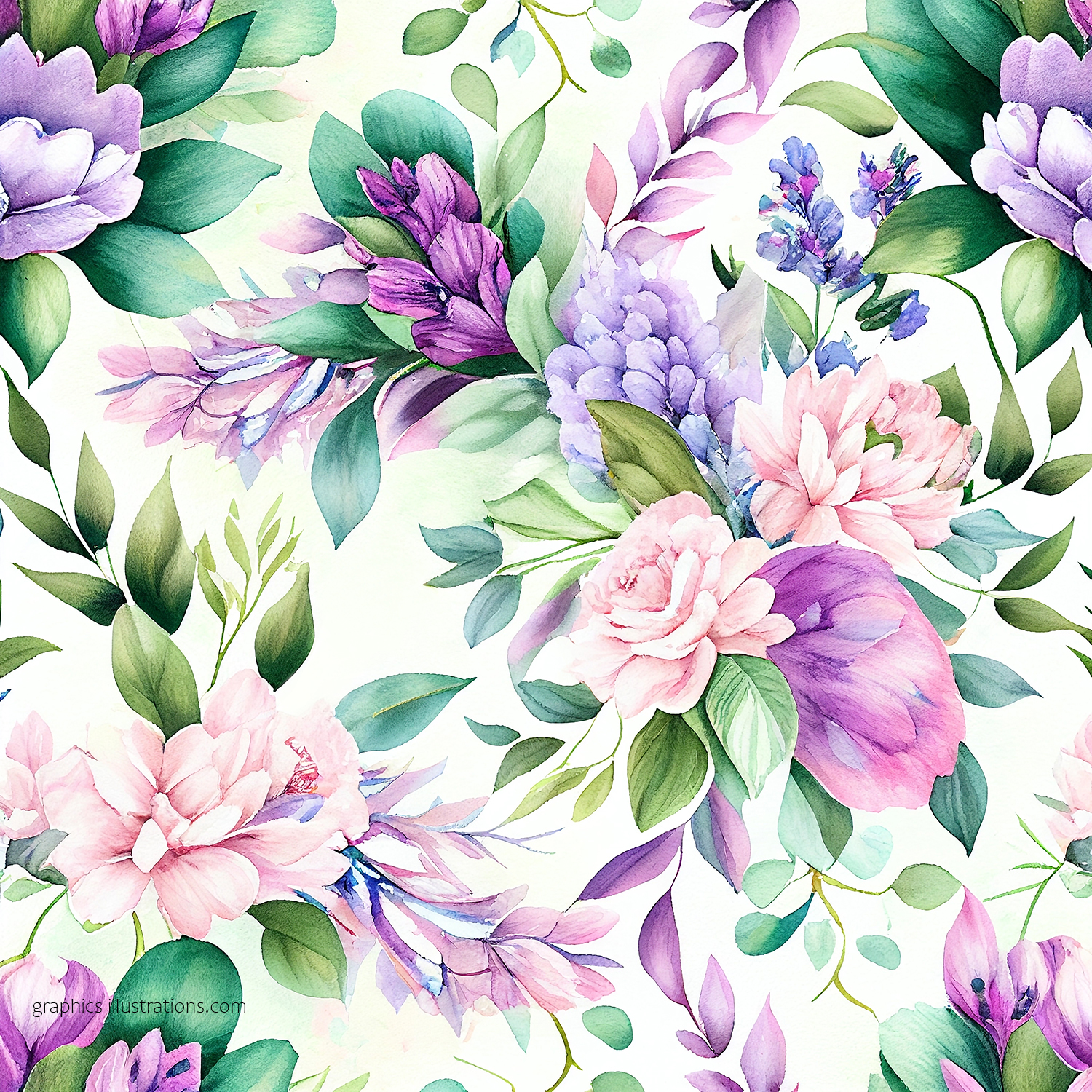 Floral Watercolor Paper