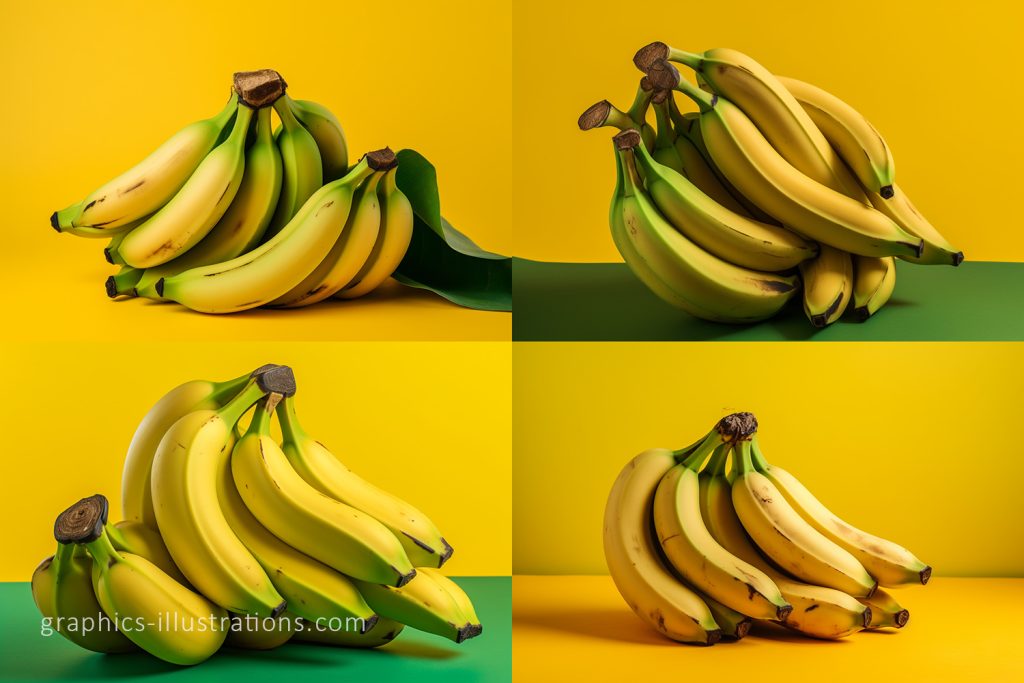 AI generated image of bananas