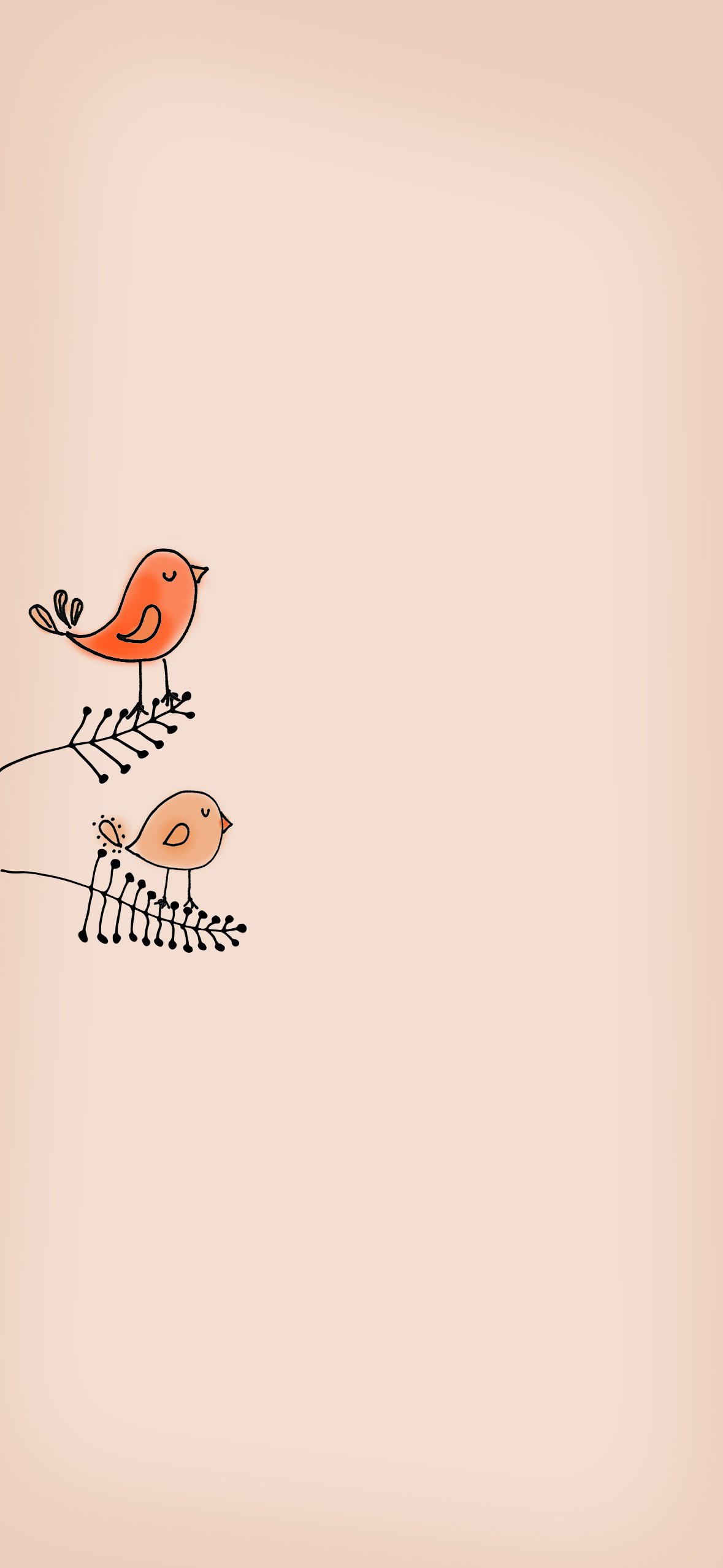 Hand-Drawn Bird Smartphone Wallpapers