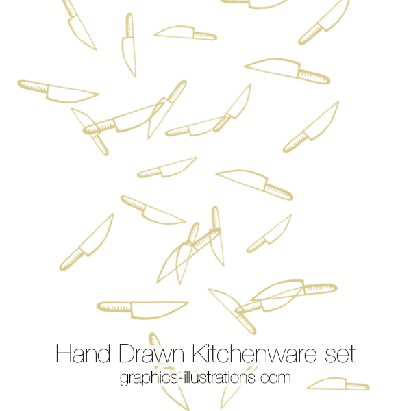 Hand-Drawn Kitchenware Clipart