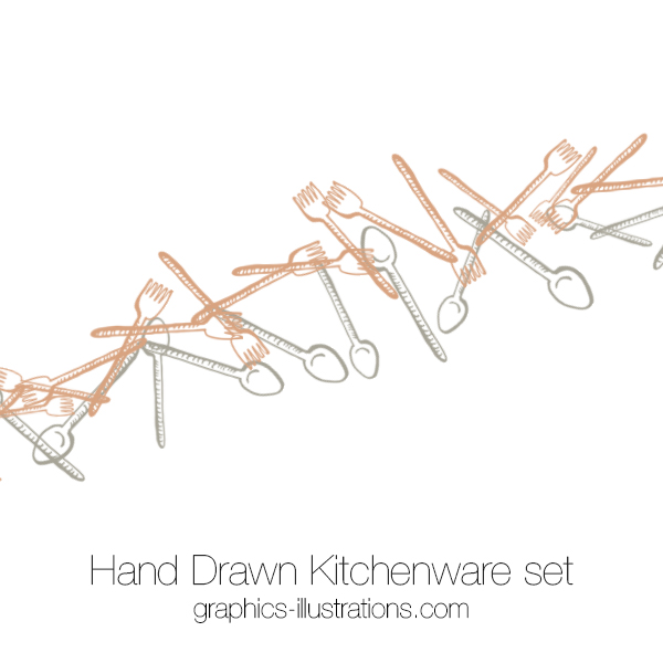Hand-Drawn Kitchenware Clipart