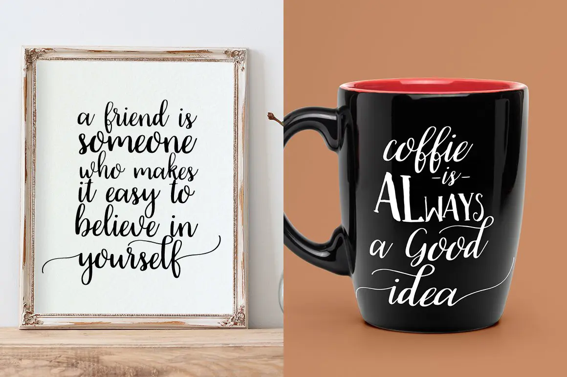 Just Love handwritten font with swashes