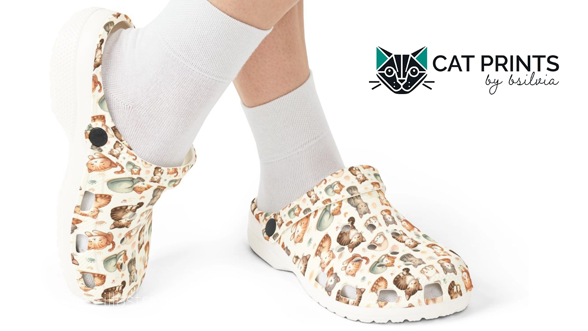 Kitty Comfort: EVA Foam Clogs with Purr-sonality
