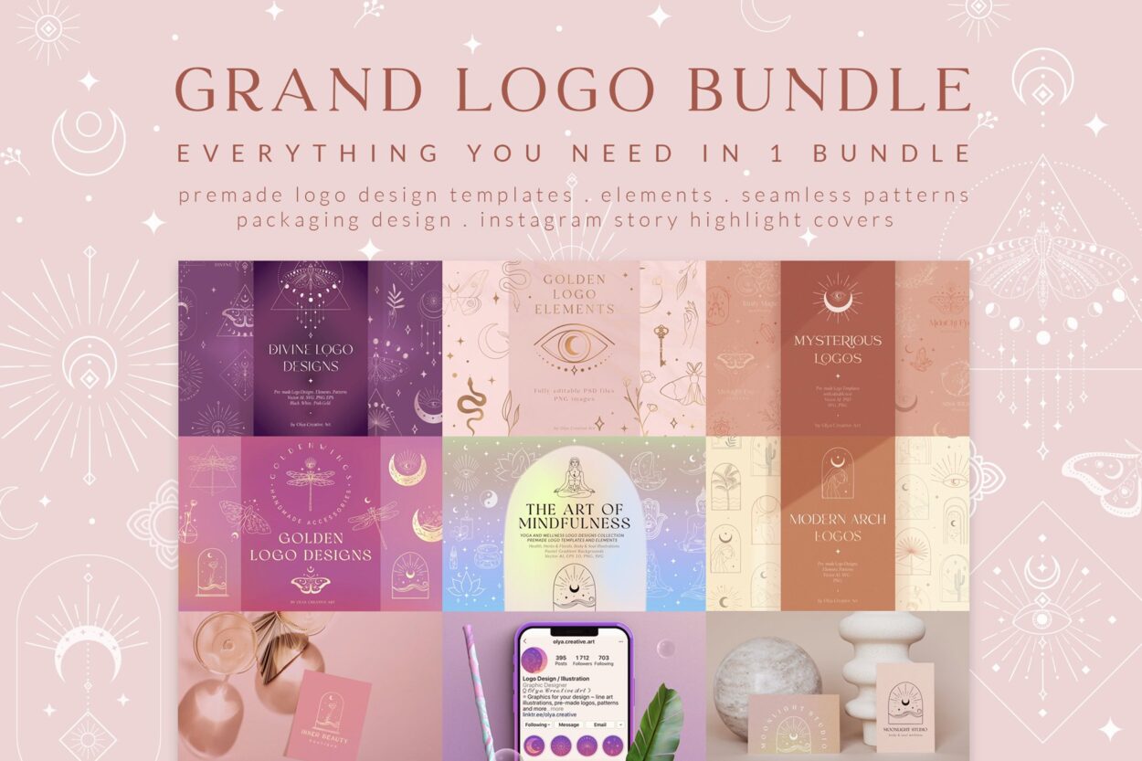 graphic design, brand identity design bundle