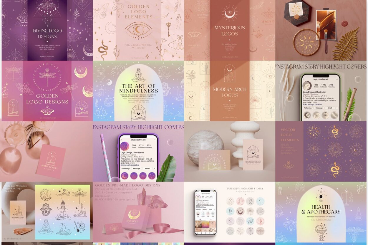 graphic design, brand identity design bundle