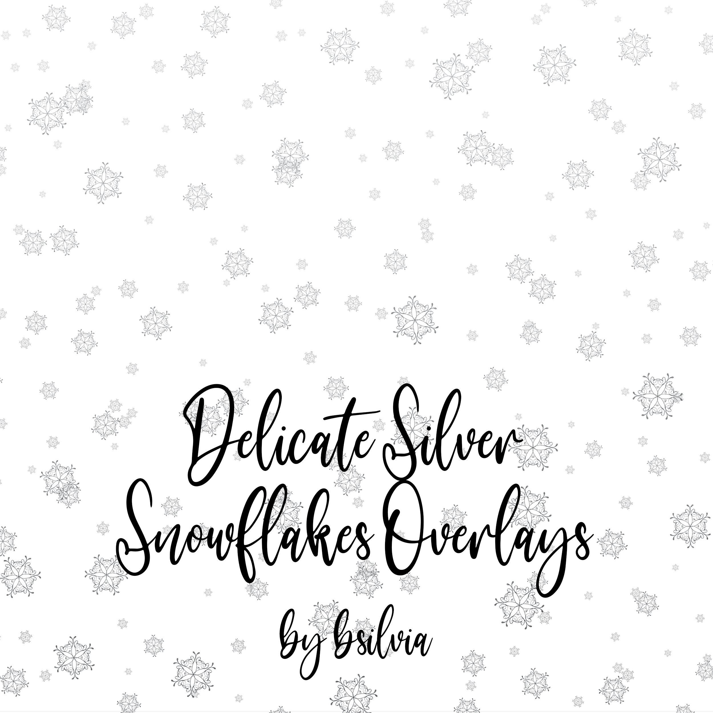 Add Winter Magic to Your Creations with Snowflakes Clipart Overlays