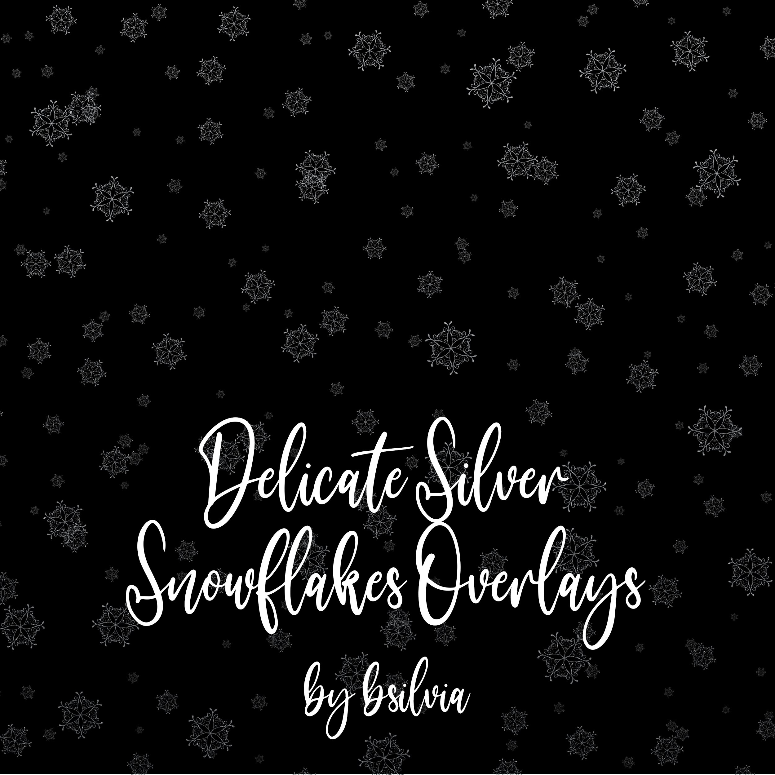 Add Winter Magic to Your Creations with Snowflakes Clipart Overlays