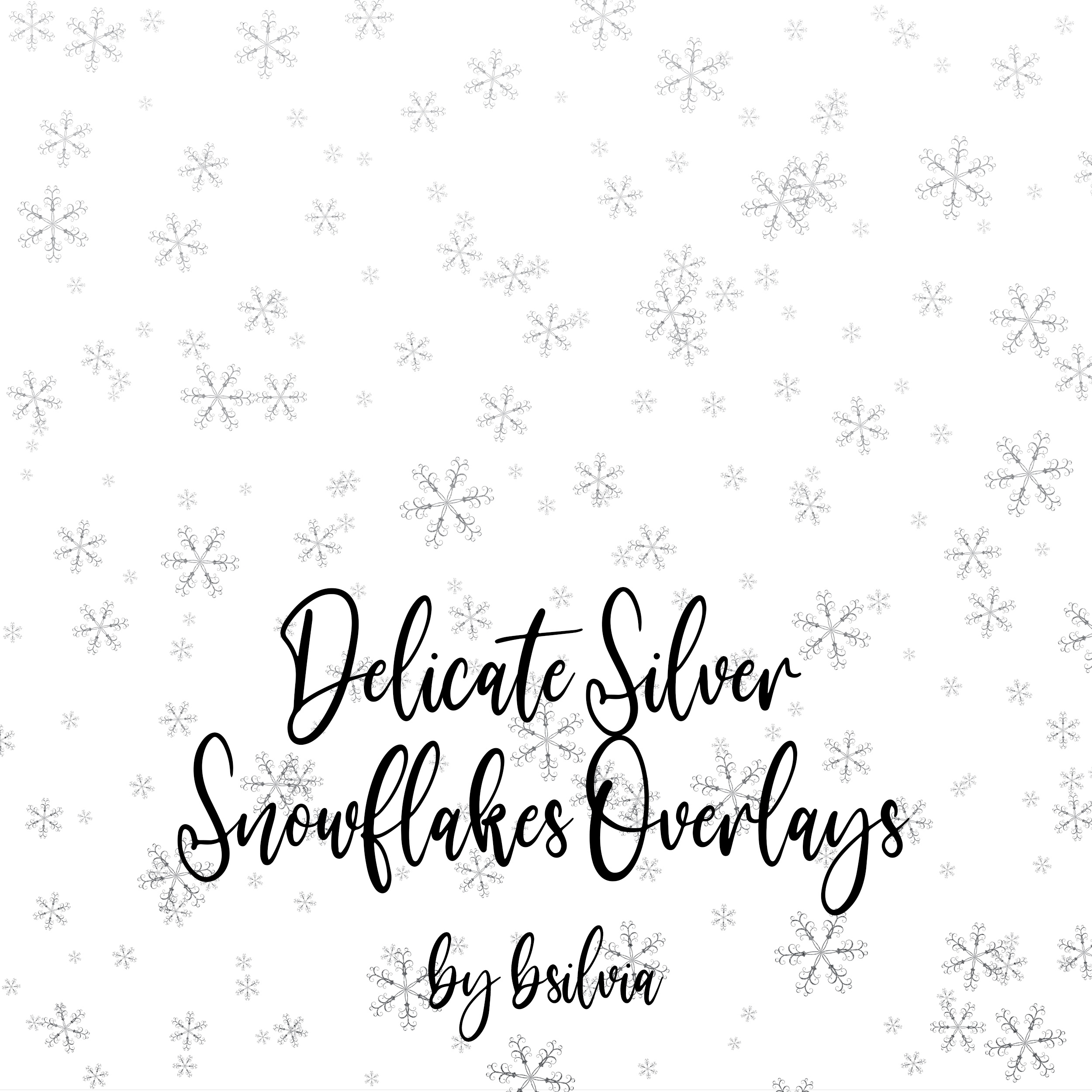 Add Winter Magic to Your Creations with Snowflakes Clipart Overlays