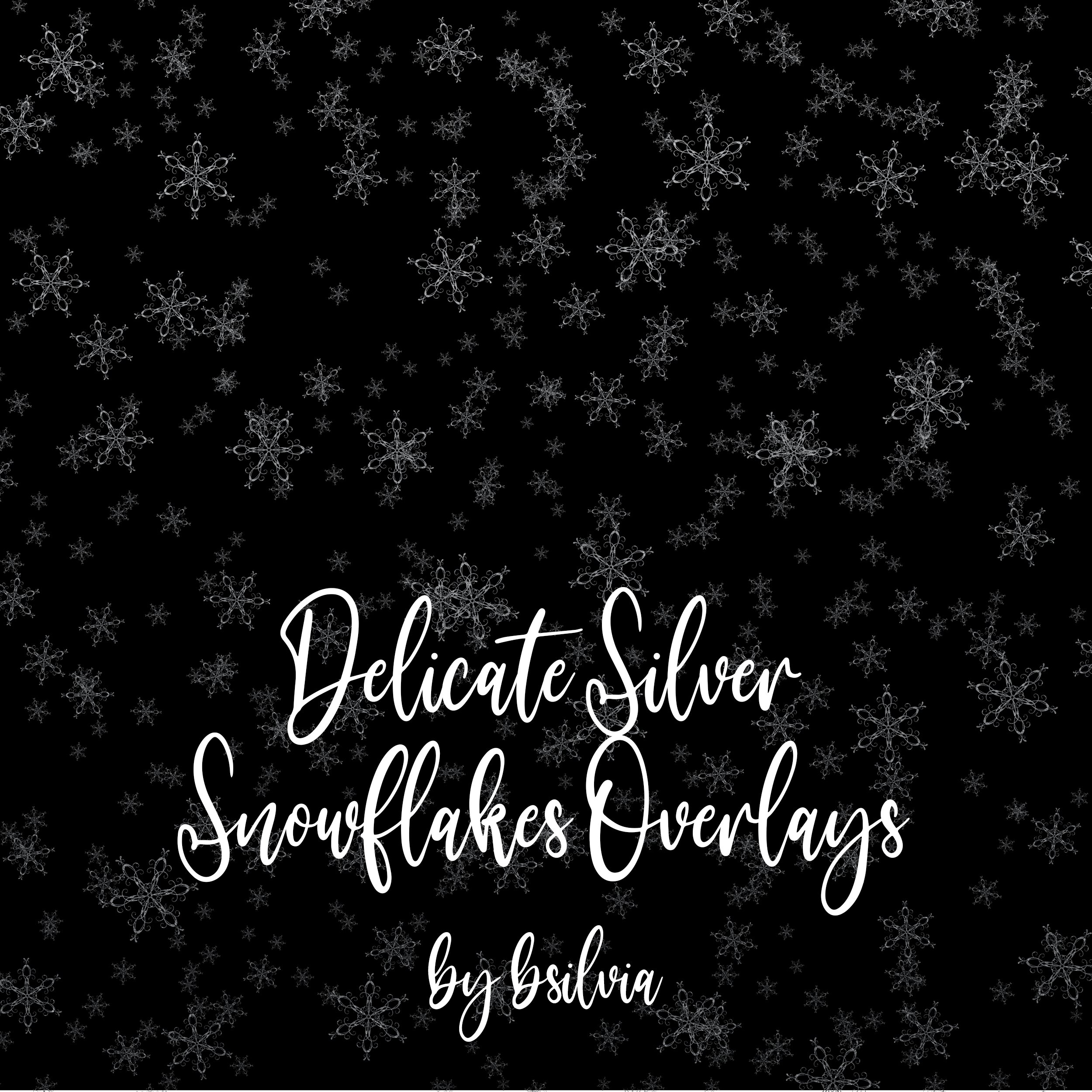 Add Winter Magic to Your Creations with Snowflakes Clipart Overlays