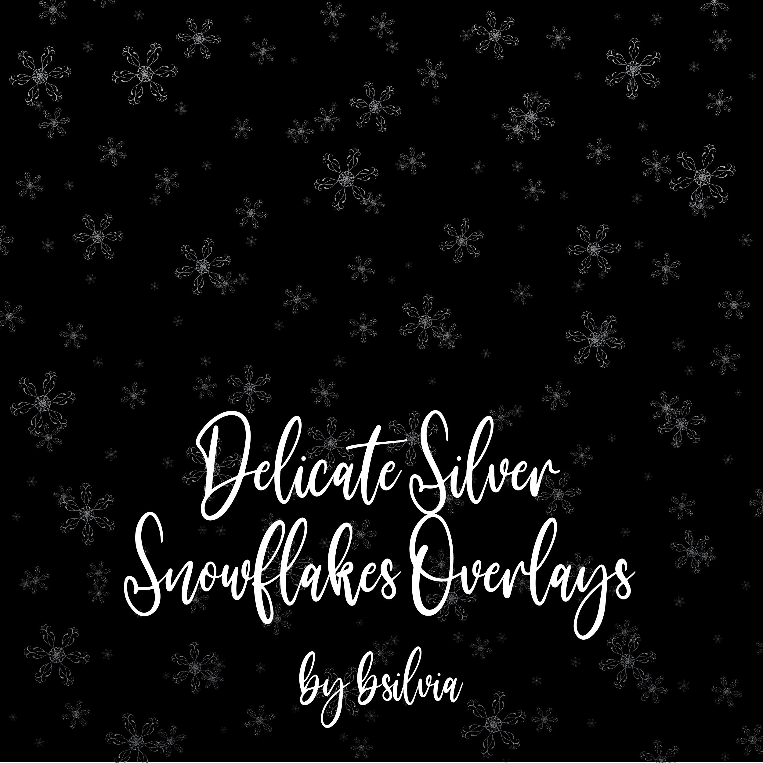 Add Winter Magic to Your Creations with Snowflakes Clipart Overlays