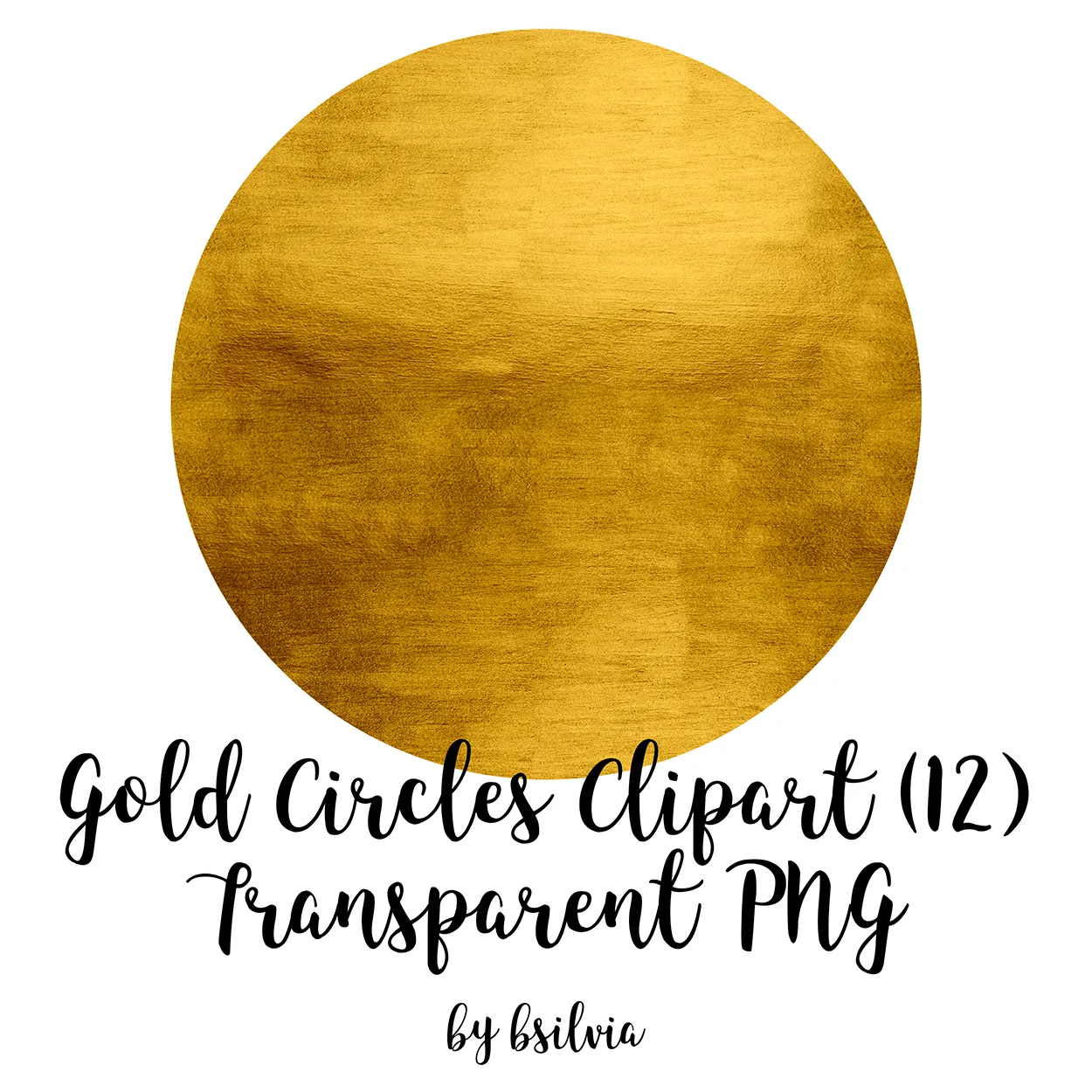 Gold Circles Clipart, Sparkly Glitter Gold Circles Transparent PNG, Gold Foil Clip Art Circles, PNG Circles, Digital Clipart